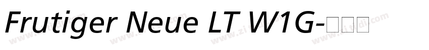 Frutiger Neue LT W1G字体转换 Frutiger Neue LT W1G字体转换